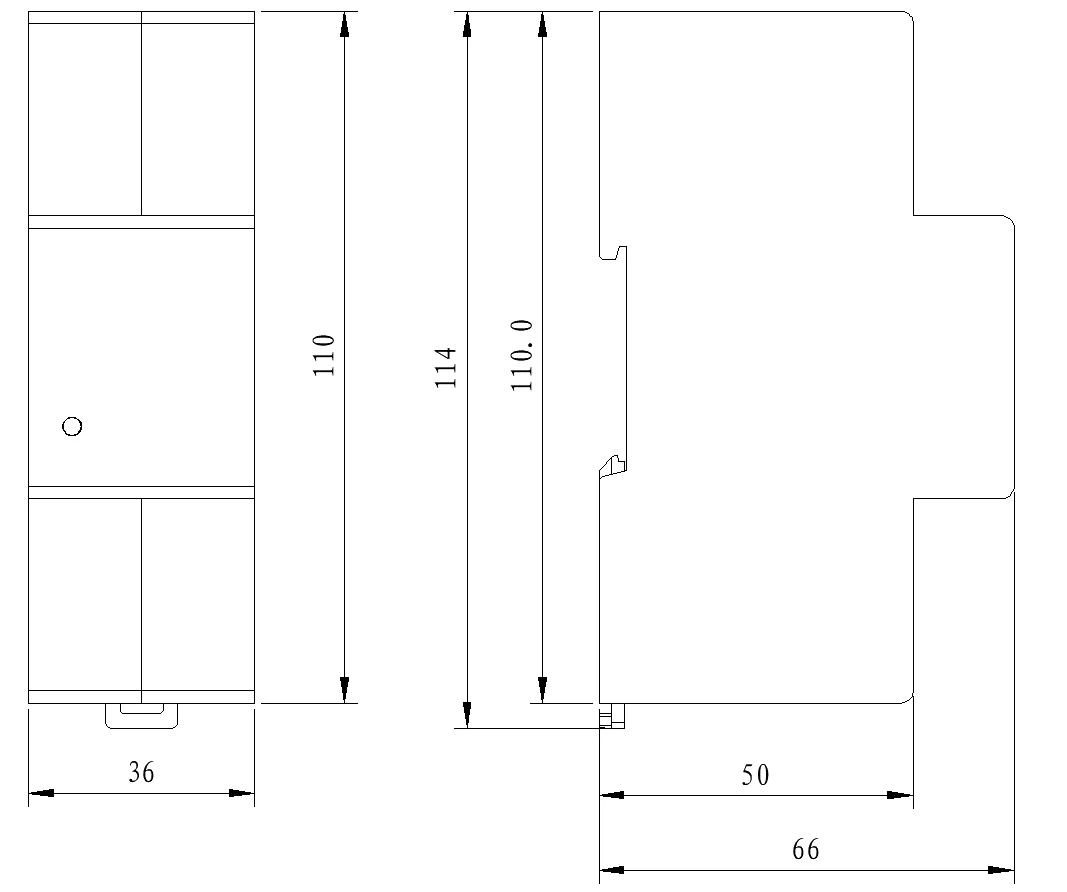 Three Phase Four Wire DIN Rail CT Meter--D30162 Three Phase Four Wire DIN Rail CT Meter--D30162