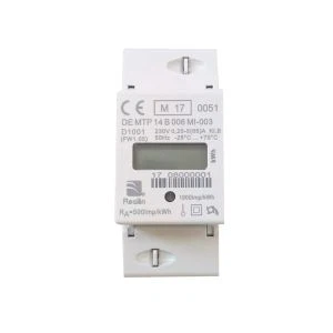 DIN-skena Monterad Enfas KWh-mätare